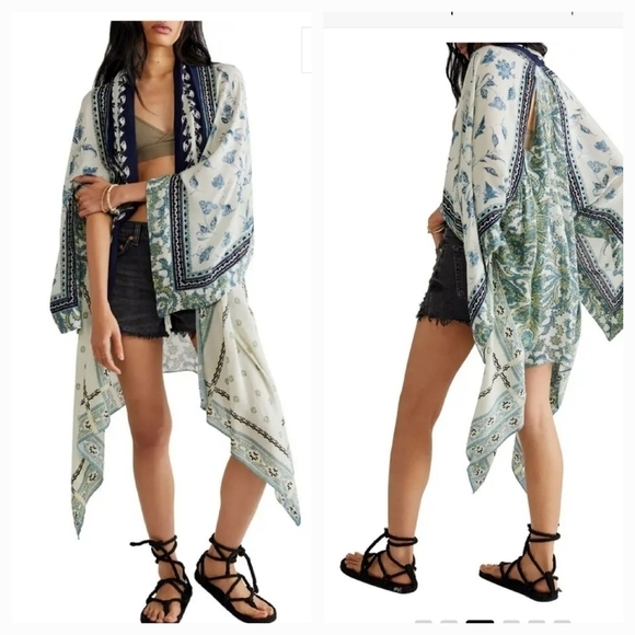 FREE‎ PEOPLEKiss The Sky Butterfly Caftan - Picture 1 of 5